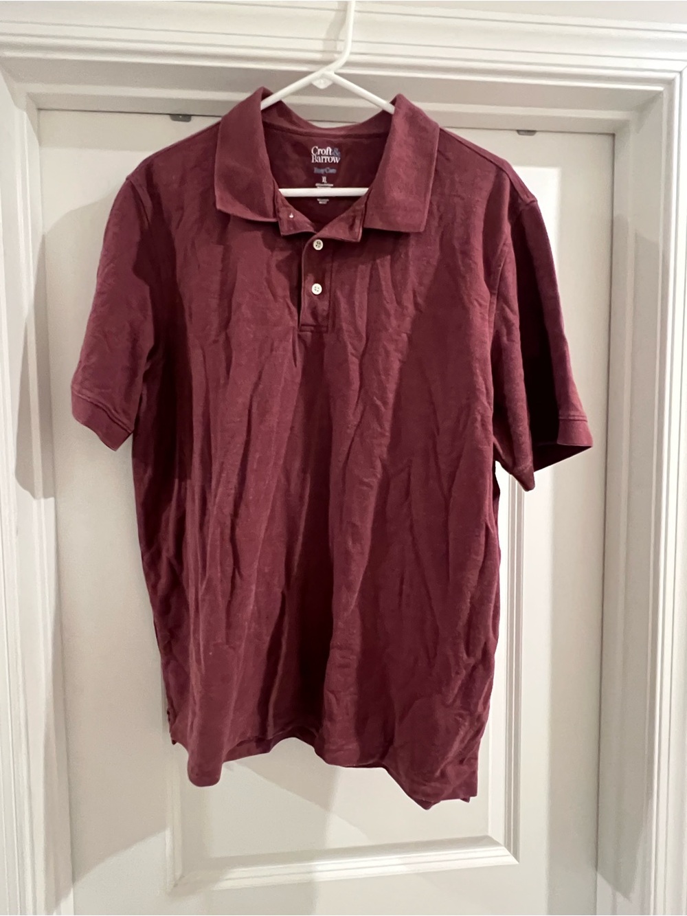 croft & barrow Men's Short-Sleeve Polo in Maroon